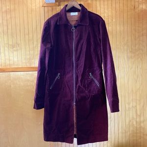 Maroon Corduroy Coat
